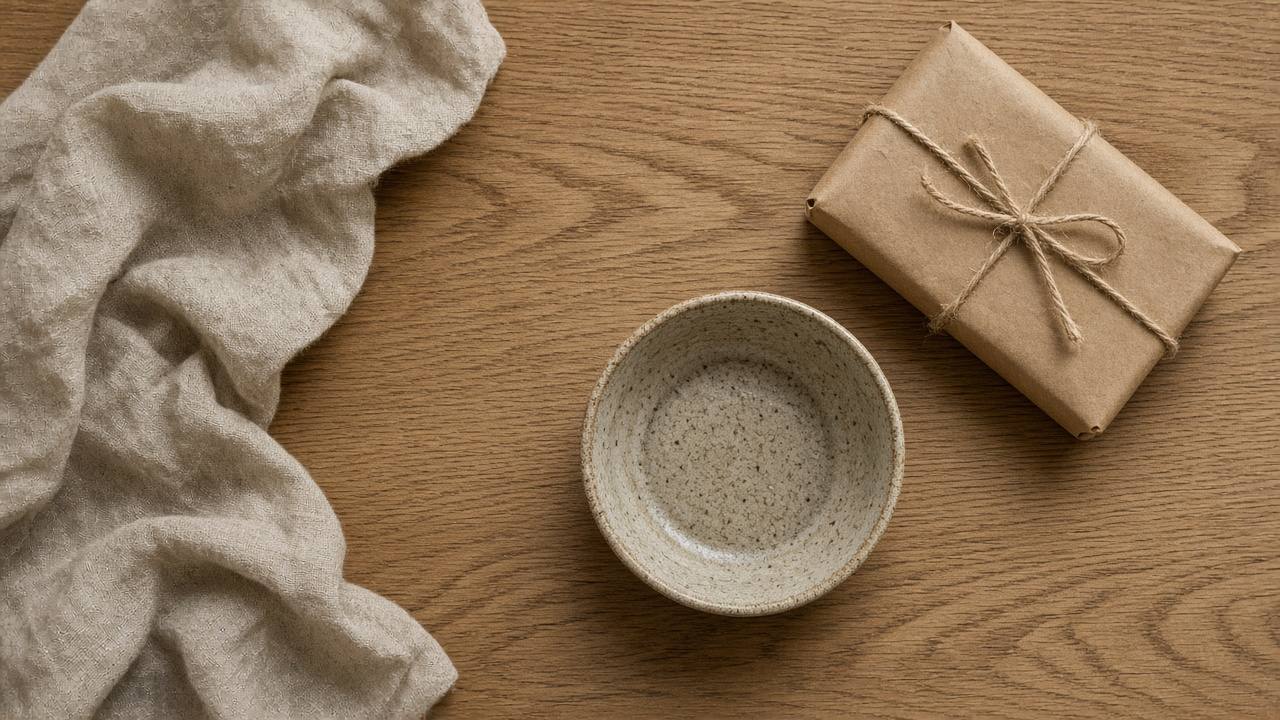 Stacked parcels illustration